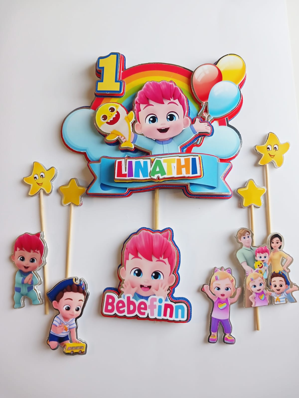Bebefinn family cake topper