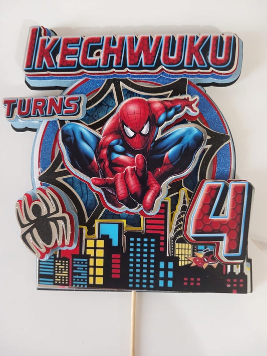 Spiderman cake topper