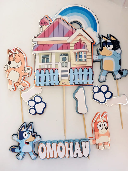 Bluey cake topper