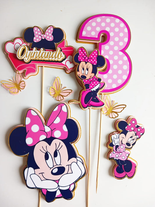 Minnie mouse cake topper