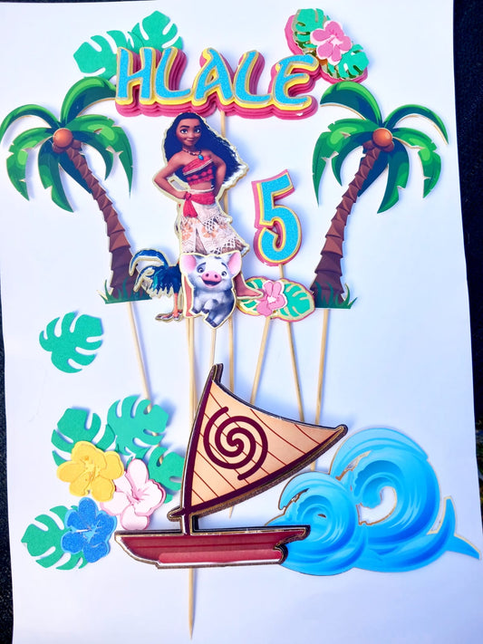 Moana cake topper