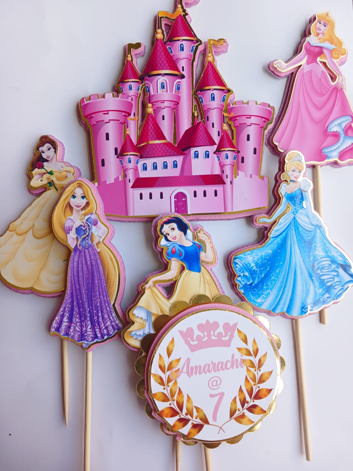 Disney princes cake topper