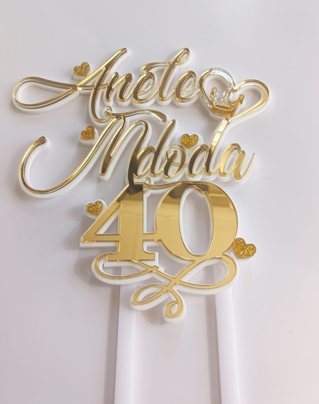Layered Acrylic caketopper