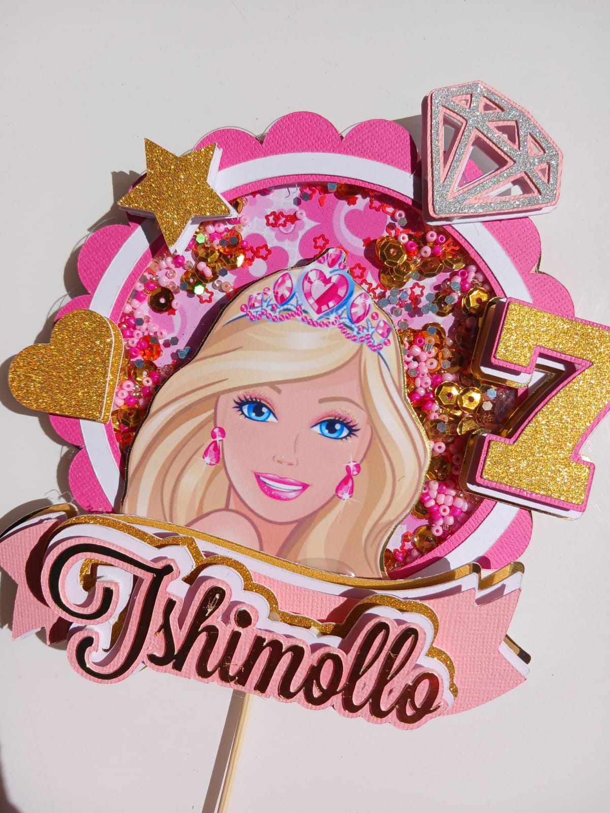 Barbie Girl cake topper