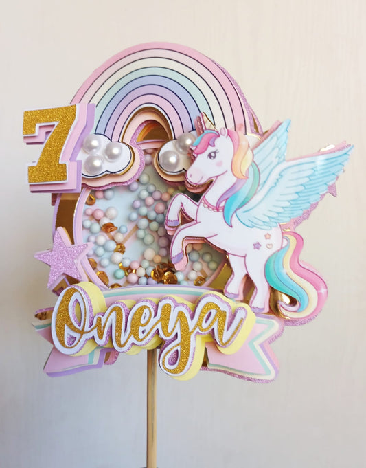 Unicorn cake topper